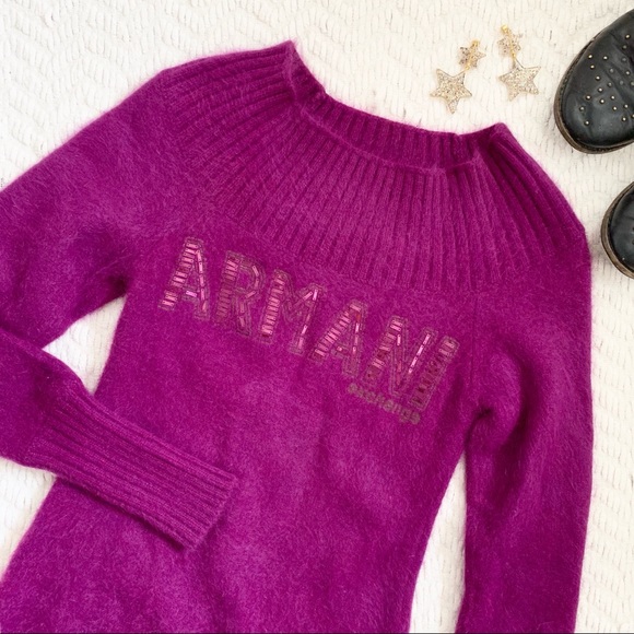 Armani Exchange Sweaters - Armani Exchange Fuzzy Logo Sweater